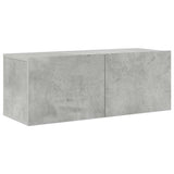 7 Piece TV Cabinet Set Concrete Grey Engineered Wood 3114513