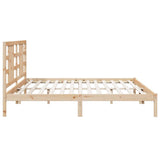 Bed Frame without Mattress 200x200 cm Solid Wood 3105425