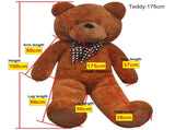 XXL Soft Plush Teddy Bear Toy Brown 160 cm 80100