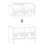ZNTS TV Cabinet Pink 68x39x43.5 cm Cold-rolled Steel 851317