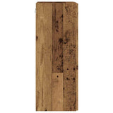 TV Wall Cabinet 2 pcs Old Wood 30 x 31 x 80 cm Engineered Wood 892306