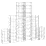 6 Piece Gabion Set Galvanised Wire 141049