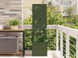 Garden Privacy Screen Olive green 32 x 150 cm Cold-rolled steel 876360