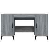 Desk Grey Sonoma 140x50x75 cm Engineered Wood 817553