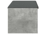 Hall Bench with Cushion Concrete Grey 103 x 38 x 45 cm 891587