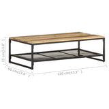 320245 Coffee Table 110x60x35 cm Solid Reclaimed Wood