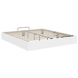 Ottoman Bed Frame White 203 x 160 x 25 cm Engineered Wood 3409213