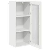 Wall Glass Cabinet PORTO White 40 x 31 x 100 cm Engineered Wood 885445