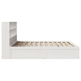Bed Frame without Mattress White 180x200 cm Super King Solid Wood Pine 3323447