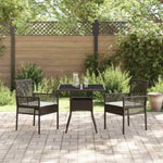 Garden Dining Set 3 pcs Brown Poly rattan 3334925