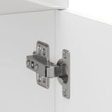 Kitchen Base Cabinet Kalmar High Gloss White Engineered Wood 853469
