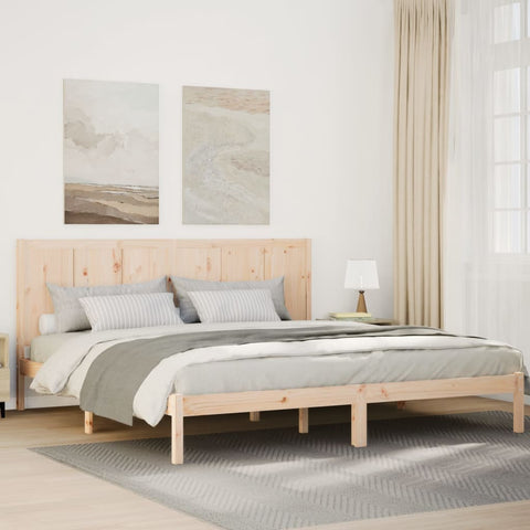 Extra Long Bed Frame without Mattress 200x220 cm Solid Wood 3309263