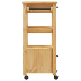 Kitchen Trolley MONZA 48x40x88.5 cm Solid Wood Pine 376082