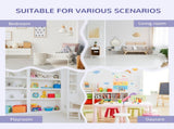 Kids Bookcase Shelf Storage Cabinet Unit, Living Room Sideboard w/ Six Compartments for Toys, Books T3398P347675