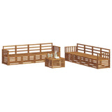 Sofa Sets 9 pcs Natural Solid Acacia Wood 3374559