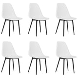 Dining Chairs 6 pcs White PP 3082341