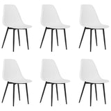 Dining Chairs 6 pcs White PP 3082341