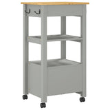 Kitchen Trolley MONZA 48x40x88.5 cm Solid Wood Pine 376086