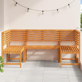 Garden Bench Set 5 pcs Brown Solid acacia wood 3328690