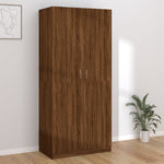 ZNTS Wardrobe Brown Oak 90x50x200 cm Engineered Wood 815356