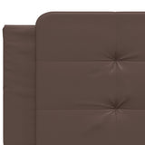 Bed Frame without Mattress "Zadar" Brown 200x200 cm Faux Leather 3208207