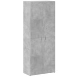 File Cabinet Concrete Grey 60x32x153 cm Engineered Wood 3276647