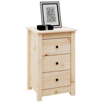 ZNTS Bedside Cabinets 2 pcs 40x35x61.5 cm Solid Wood Pine 813700