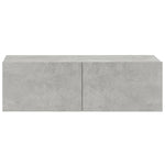 Wall TV Cabinets 2 pcs Concrete Grey 100x30x30 cm Engineered Wood 804548