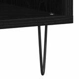 Record Cabinet Black Oak 85 x 38 x 89 cm Engineered Wood 862913