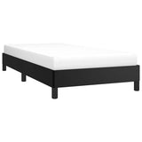 Bed Frame without Mattress Black 100x190 cm Twin Faux Leather 346928