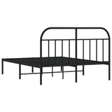 Bed Frame Black Powder-coated steel Double Bed Frame 353635
