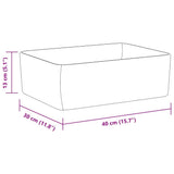 Wash Basin 40x30x13 cm Ceramic White 143919