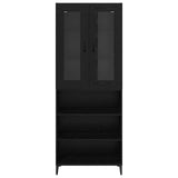 Highboard Black Oak 69.5 x 34 x 180 cm Engineered Wood 3416218