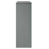 Top for Highboard MOLDE Grey 90x35x100 cm Solid Wood Pine 350551