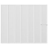 Shower Bath Screen Wall 140 x 168 cm 7 Panels Foldable with Towel Rack 140786