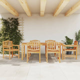 7 Piece Garden Dining Set Solid Wood Teak 3157935