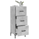 Sideboard Concrete Grey 34.5x34x90 cm Engineered Wood 828608