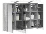 Bathroom Mirror Cabinet Grey Sonoma 63.5 x 16 x 62.5 cm 889164