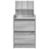 Bedside Cabinets with 2 Drawers 2 pcs Grey Sonoma 38x34x80 cm 861366