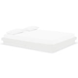 Bed Frame without Mattress White Solid Wood 160x200 cm 819918