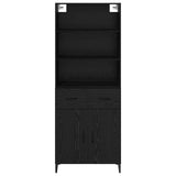 Highboard Black Oak 69.5 x 34 x 180 cm Engineered Wood 3416098