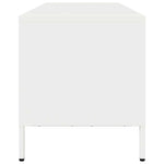 ZNTS TV Cabinet White 135x39x43.5 cm Cold-rolled Steel 851339