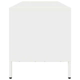 ZNTS TV Cabinet White 135x39x43.5 cm Cold-rolled Steel 851339