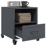 ZNTS Bedside Cabinet Anthracite 36x39x43.5 cm Steel 846708