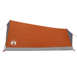 Camping Tent 2-Person Grey and Orange Waterproof 94364