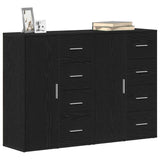 Sideboard 2 pcs Black Oak 60 x 31 x 84 cm Engineered Wood 3334313