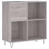 Record Cabinet Grey Sonoma 84.5x38x89 cm Engineered Wood 831778