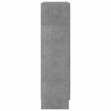 Vitrine Cabinet Concrete Grey 82.5x30.5x115 cm Engineered Wood 802754
