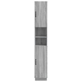 Bathroom Cabinet with Open Shelf HOORN Grey Sonoma 897261