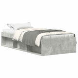 Bed Frame without Mattress Concrete Grey 75x190 cm Small Single Small Single 3203848